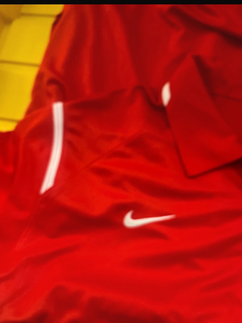 Nike Red Polo with White Swoosh